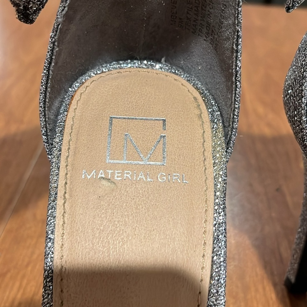 Material Girl Beverly Open Toe Sparkling Heels Size 9. - Picture 3 of 10